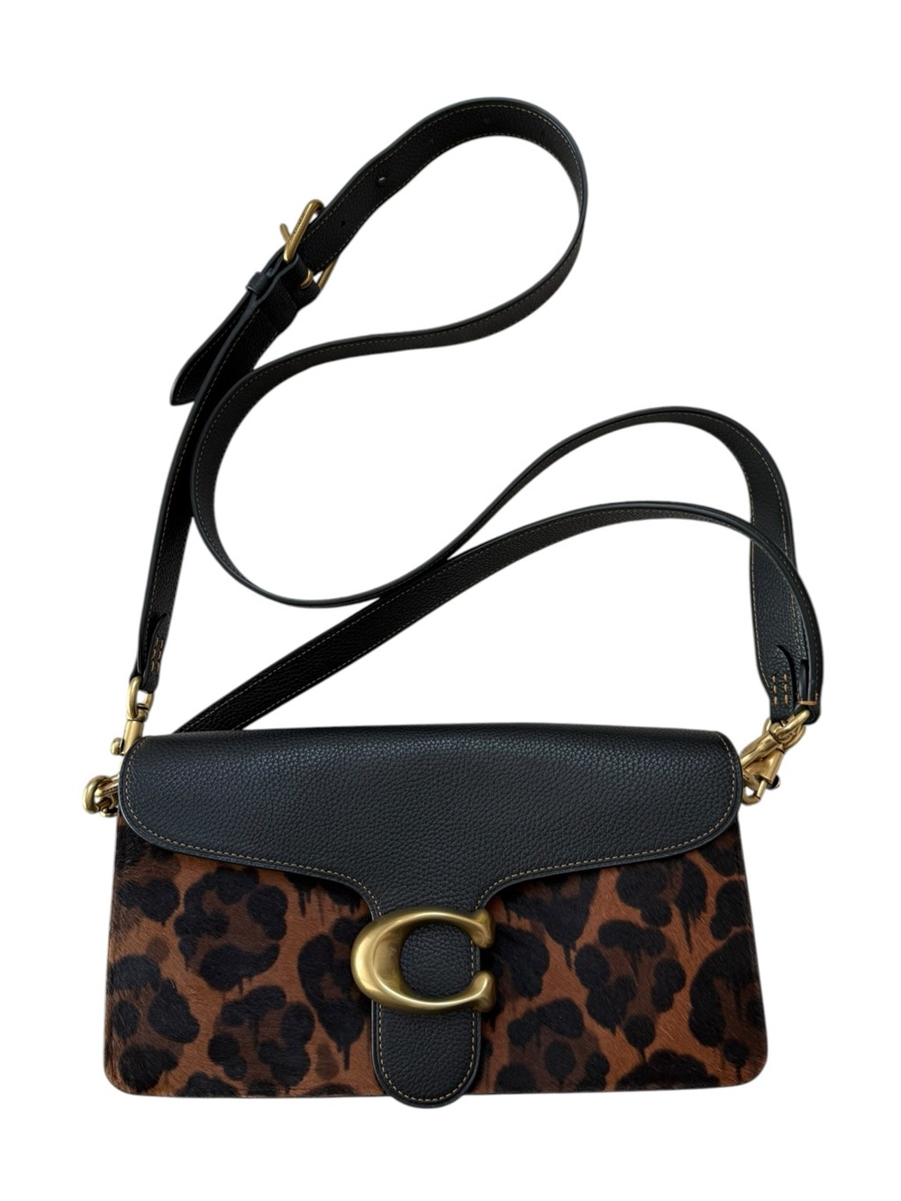 Coach Calf Hair Shoulder Tabby Bag